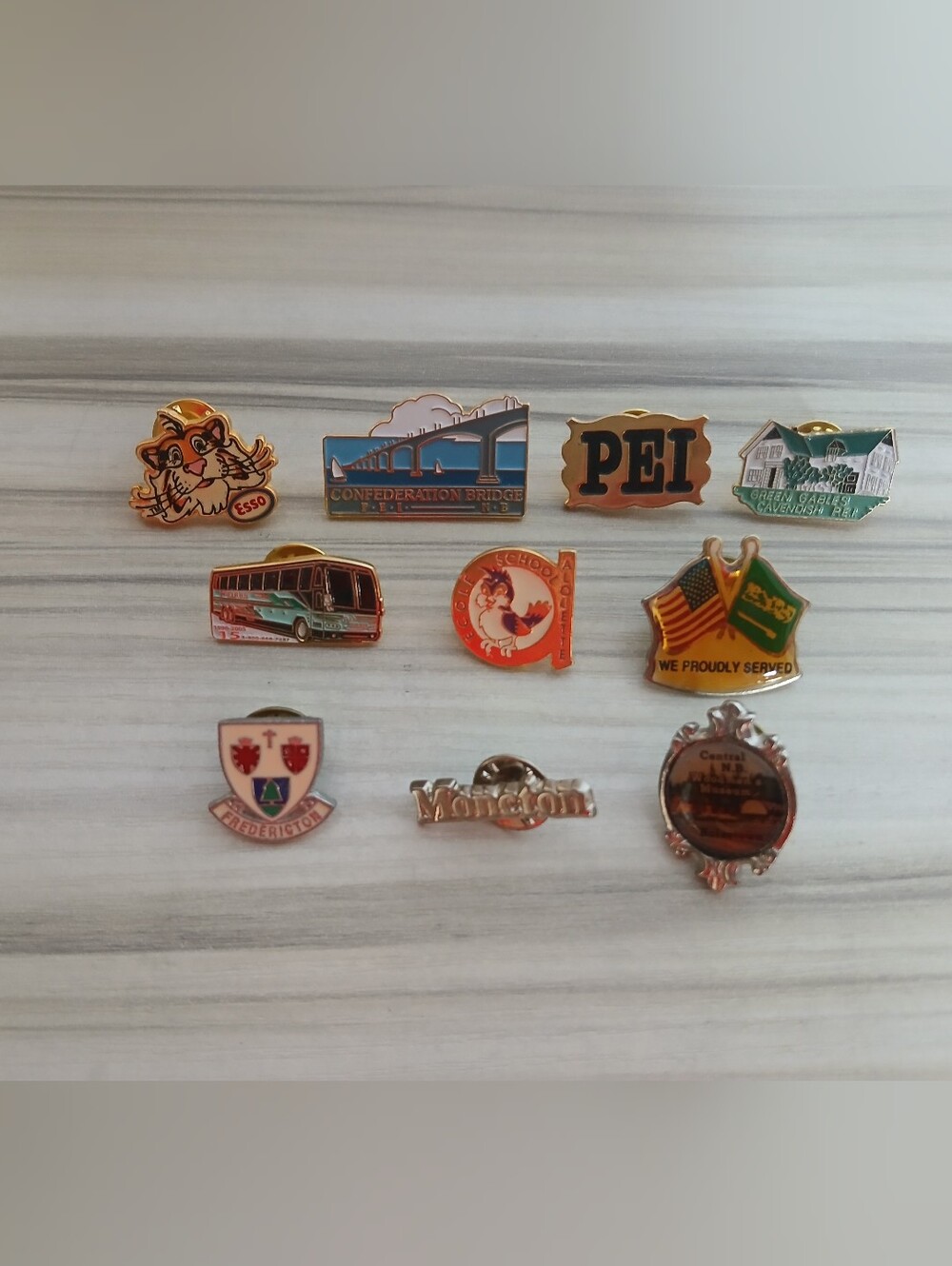 Assorted Vintage Canadian Maritimes East Coast Collectible Pins